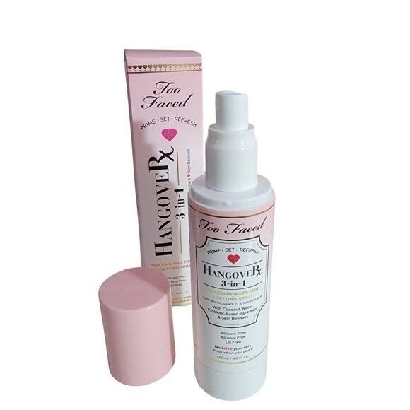 TOO FACED Hangover Rx 3-In-1 Replenishing Primer & Setting Spray NEW in Box - Picture 1 of 13